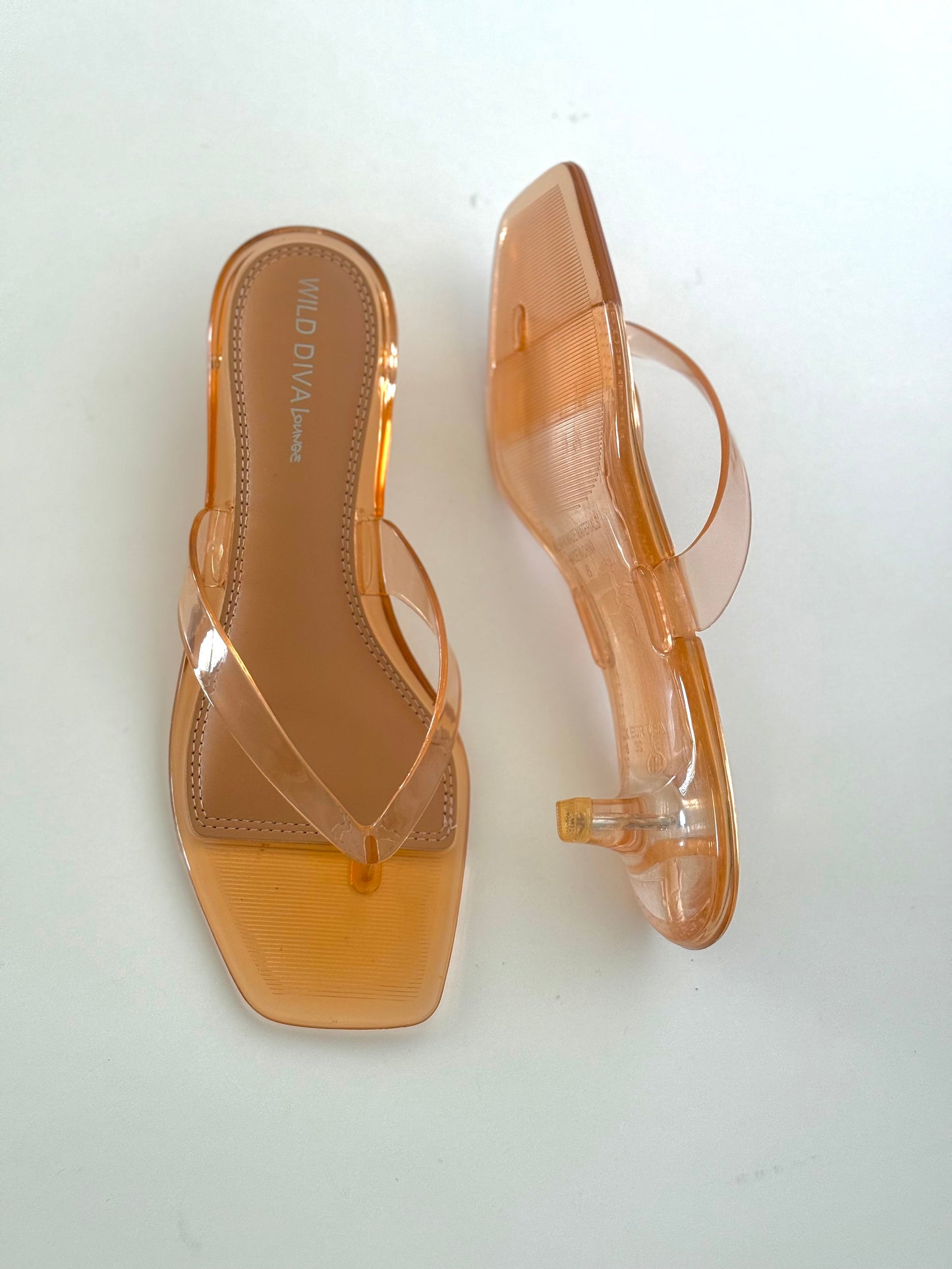 Amber Glass Kitten Heel