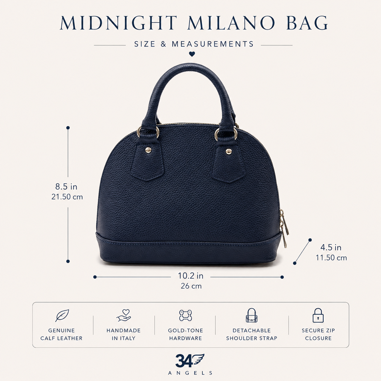 Midnight Milano Bag