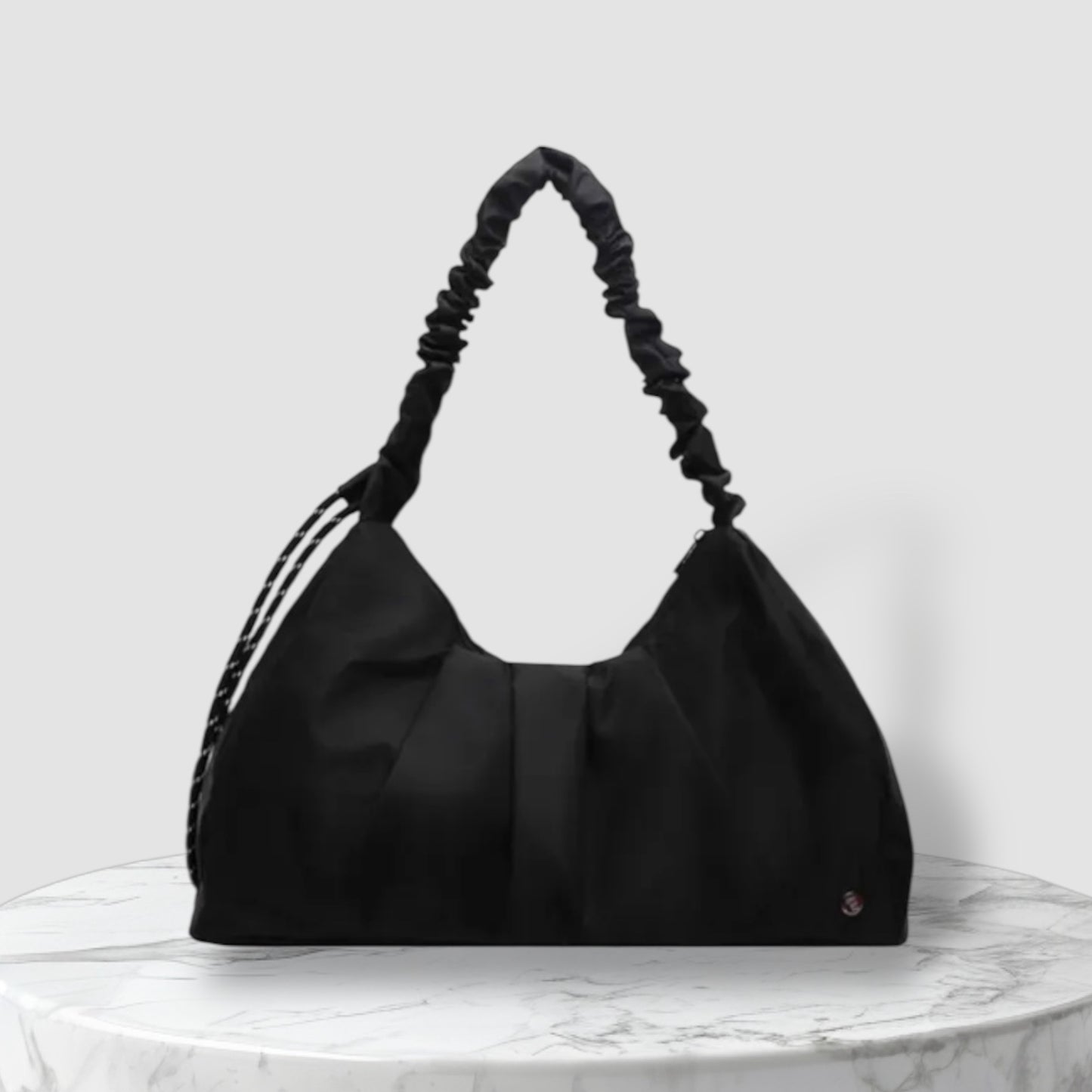 Ruched Handle Tote Bag