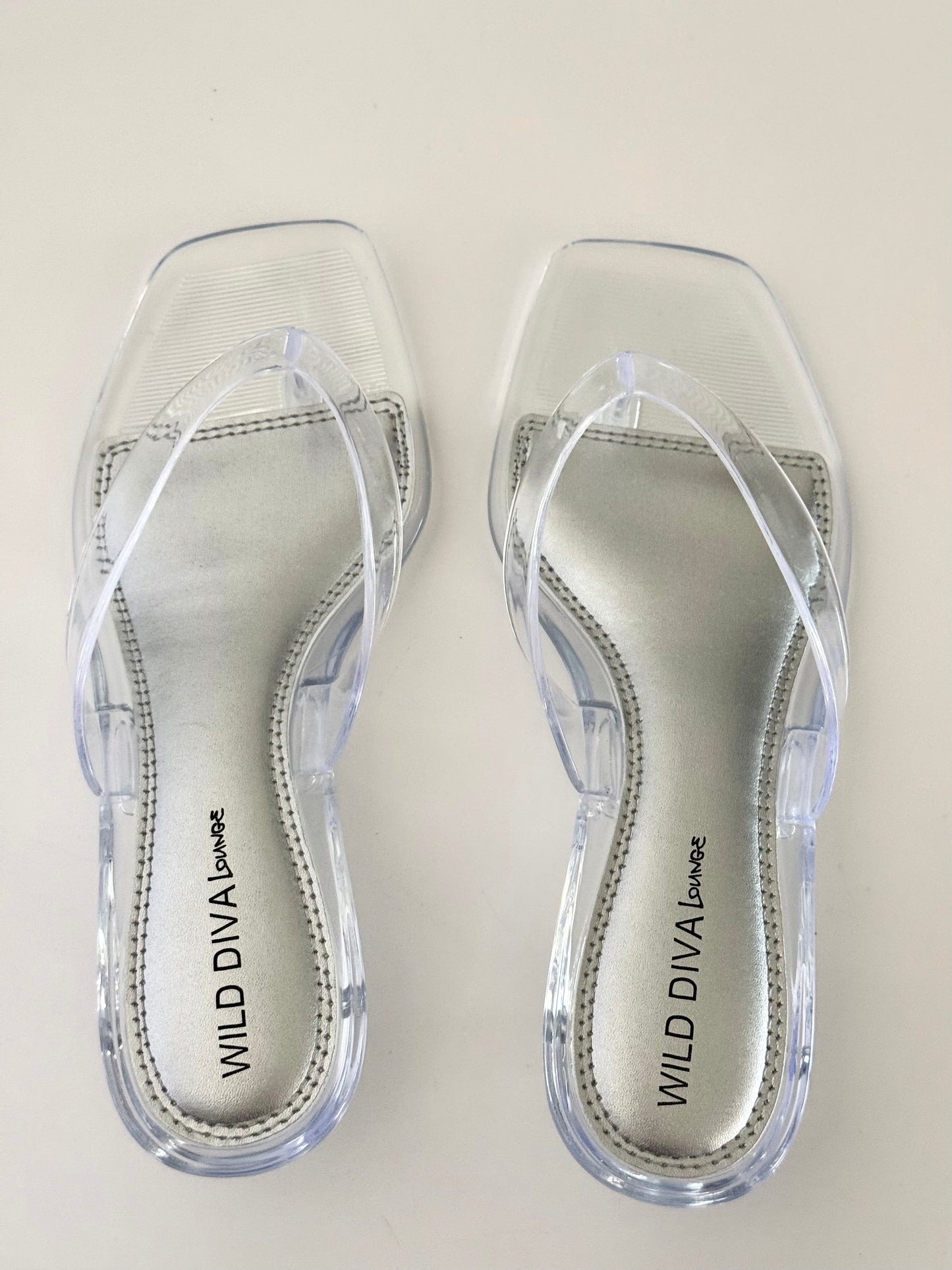Crystal Glass Kitten Heel