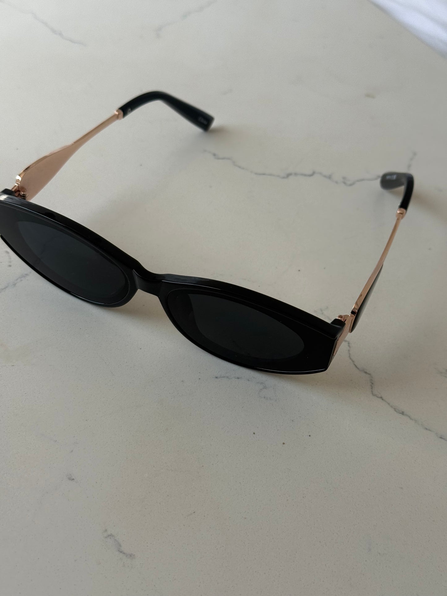 Black Cat-Eye Sunglasses