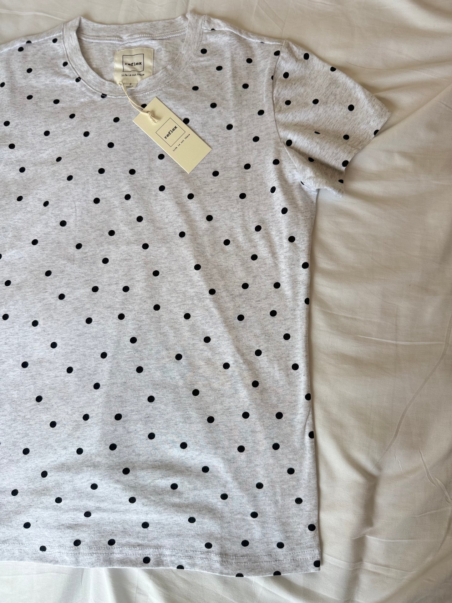 Grey Polka Dot Tee