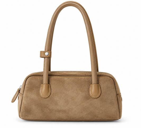 Tan Suede Shoulder Bag