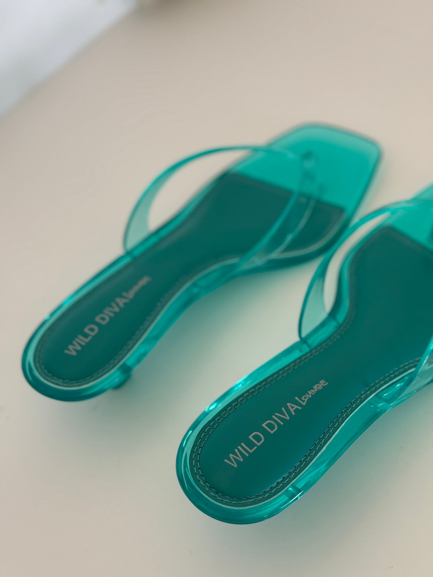 Mermaid Glass Kitten Heel