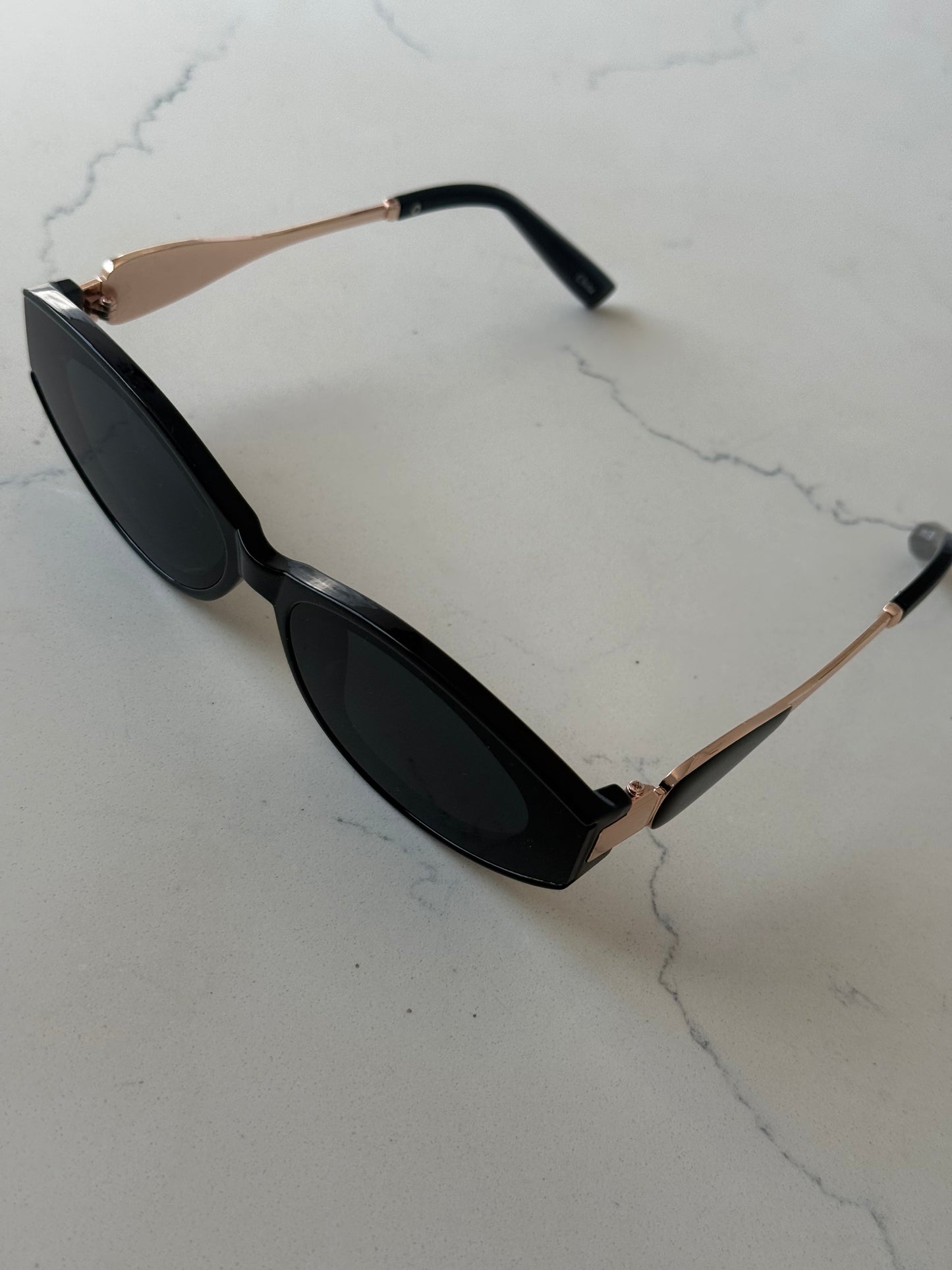 Black Cat-Eye Sunglasses