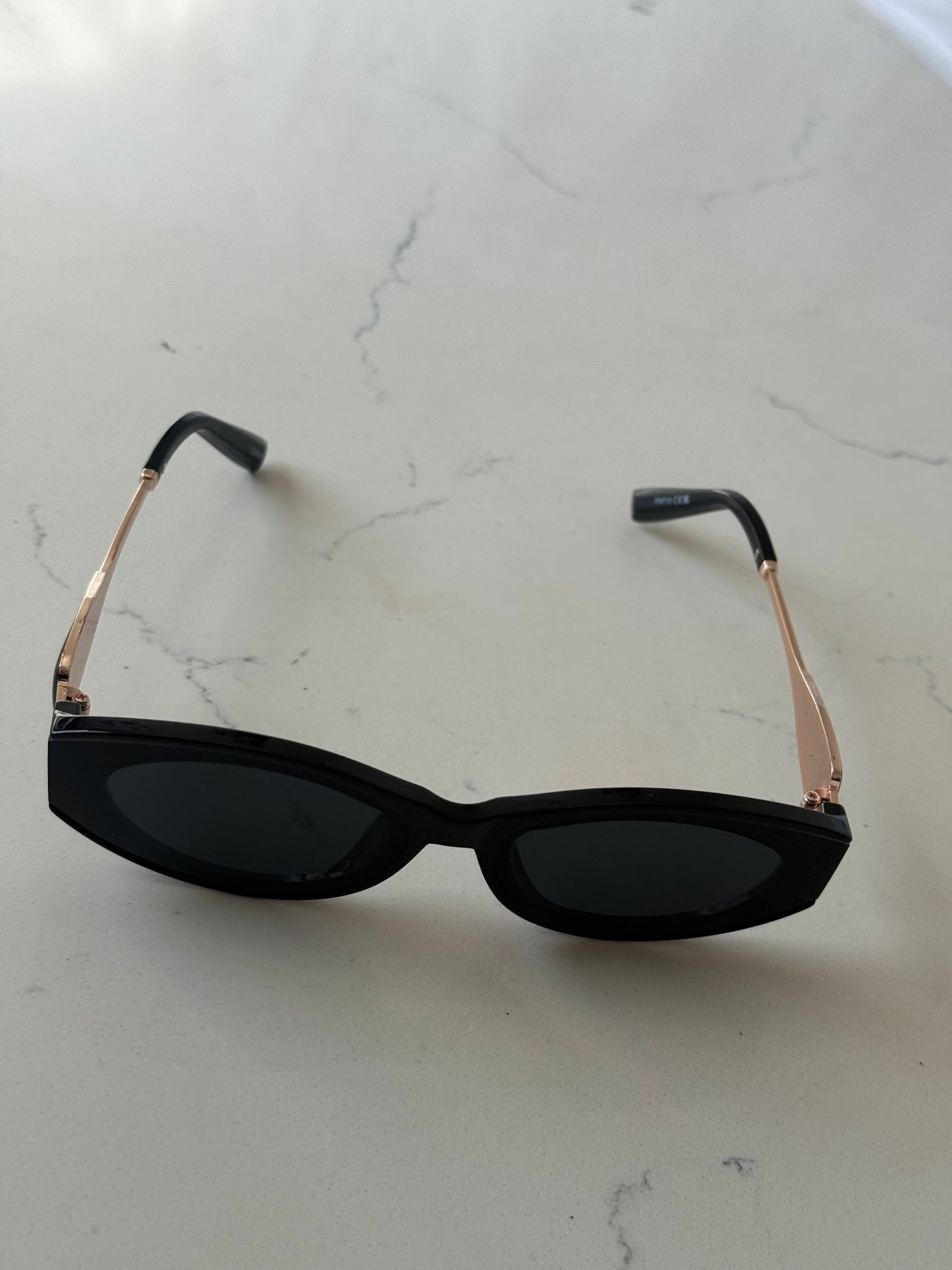 Black Cat-Eye Sunglasses