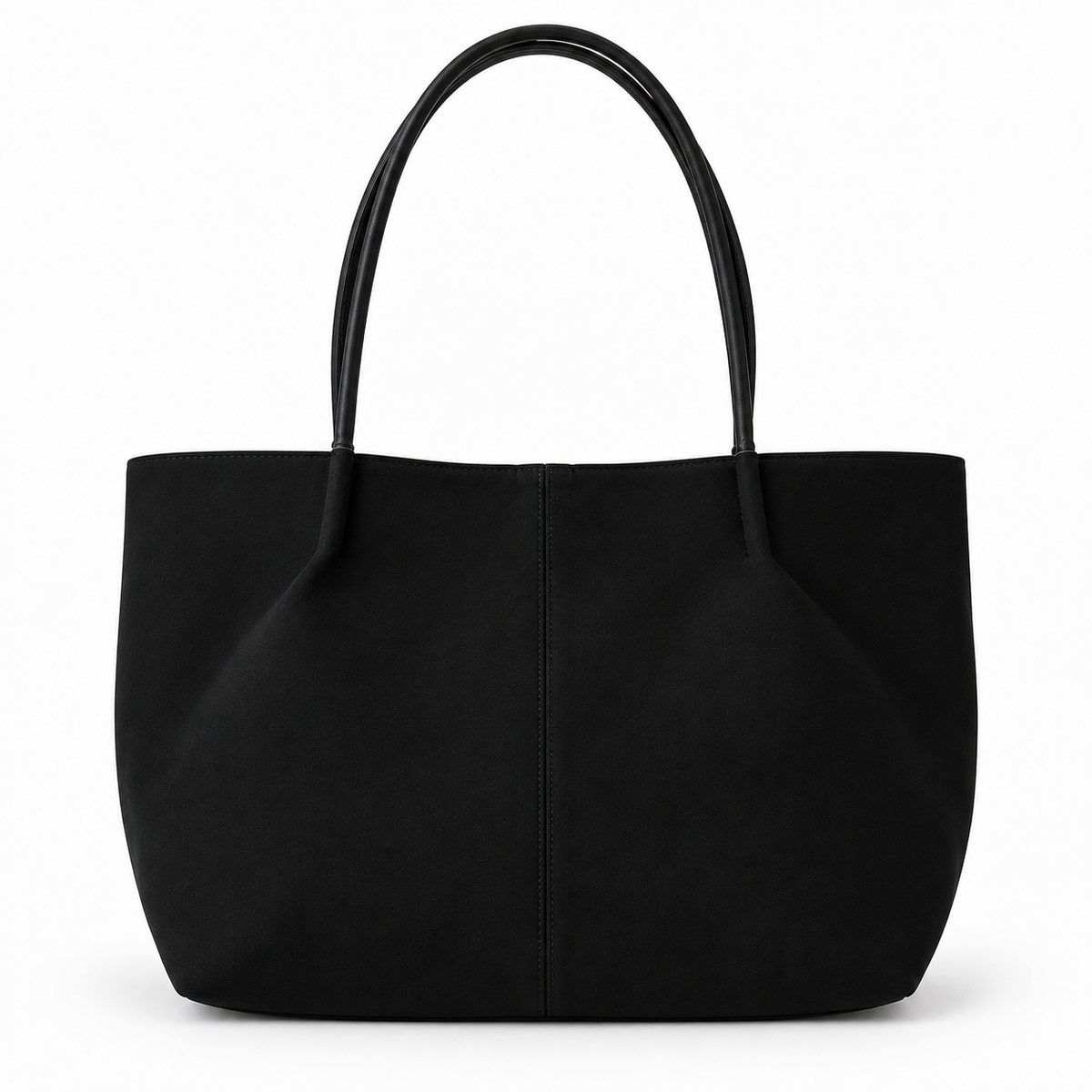 Black Suede Tote Bag